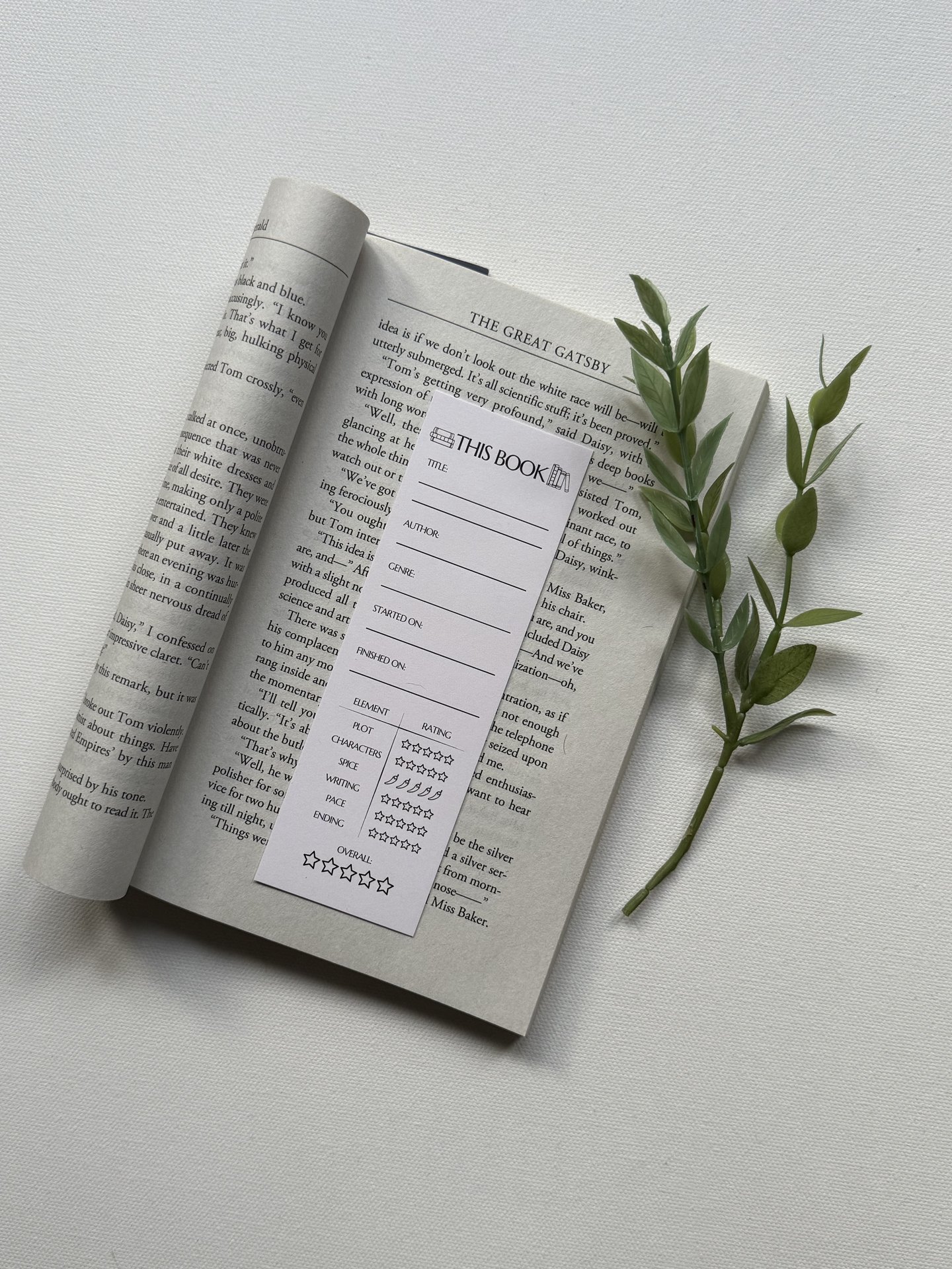 The Book Review Bookmark (Set of 5)