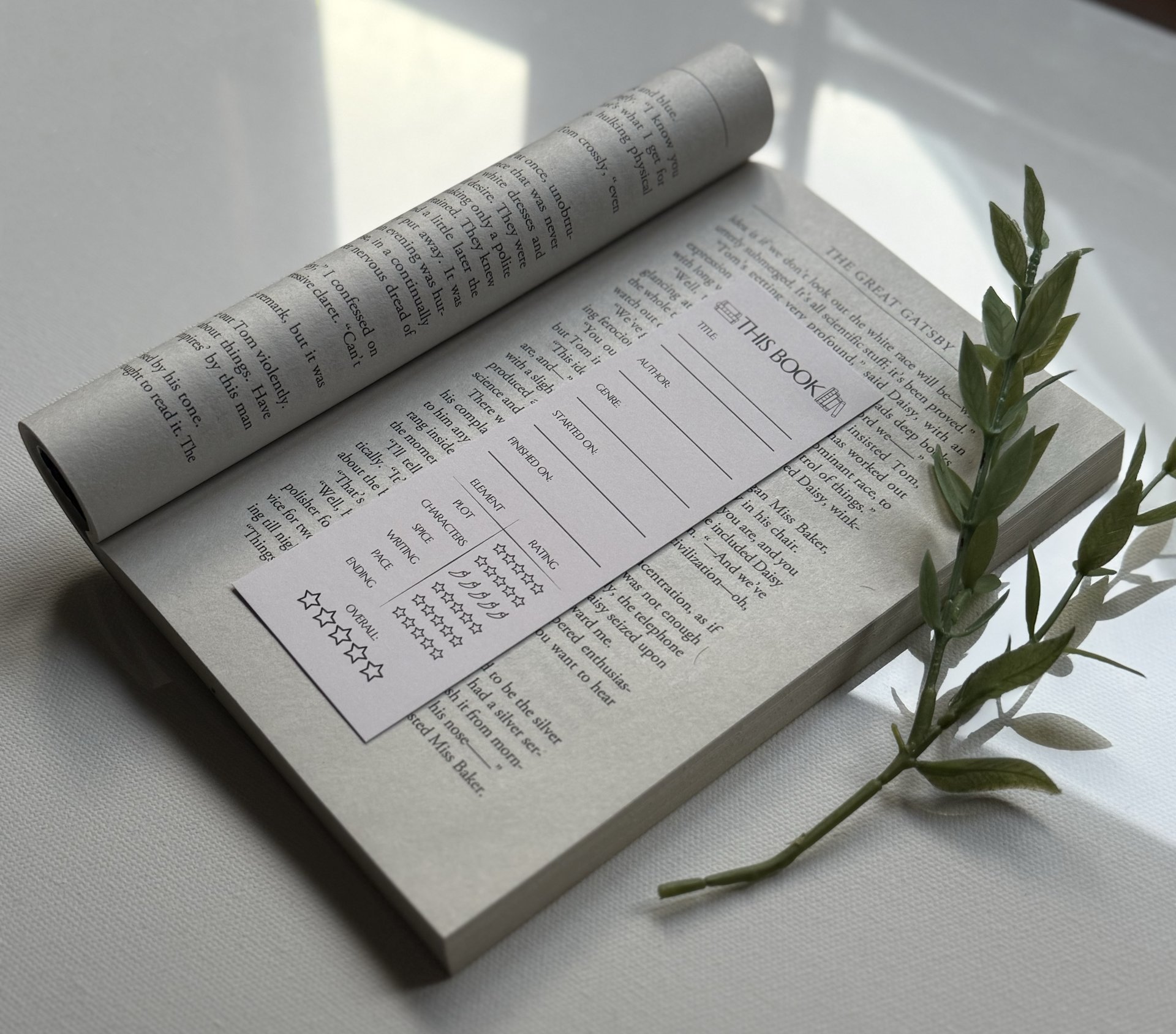 The Book Review Bookmark (Set of 5)